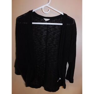Aeropostale Open Knit Cardigan - Size Small -Black